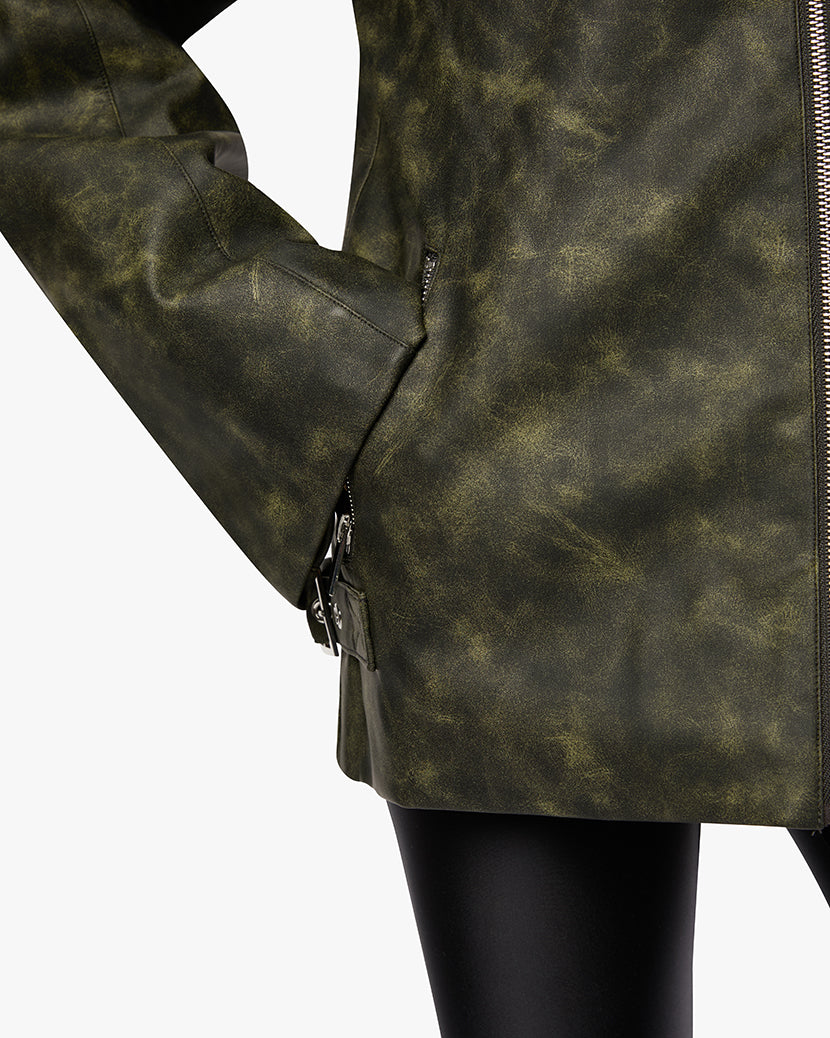 Vintage Patina Jacket | Black/Dark Green