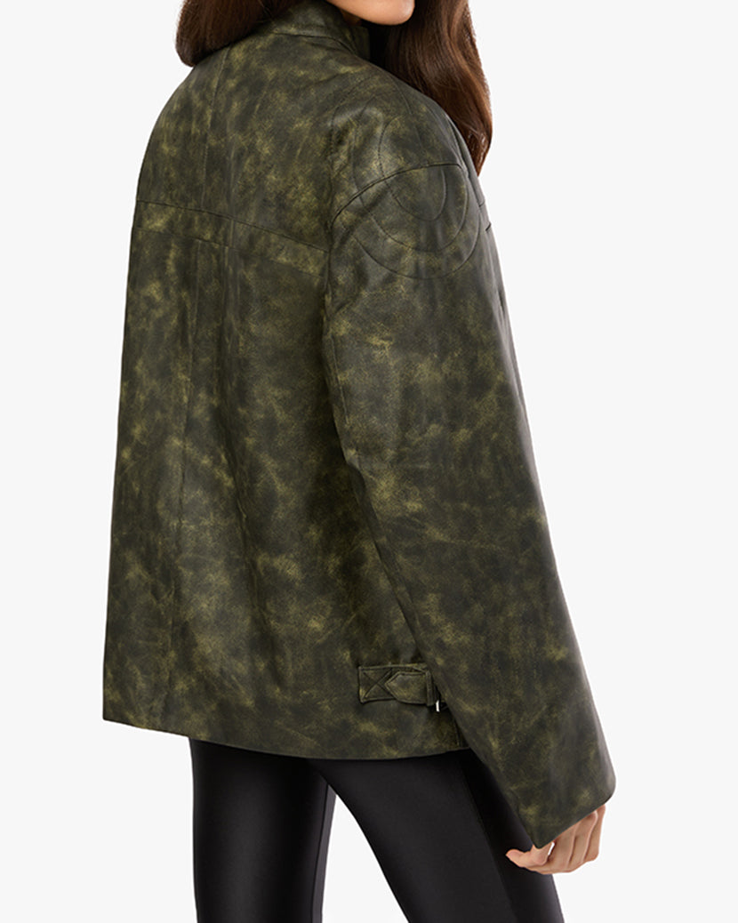 Vintage Patina Jacket | Black/Dark Green