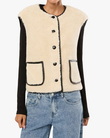 Reversible Vest | Ivory/Black