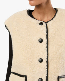 Reversible Vest | Ivory/Black