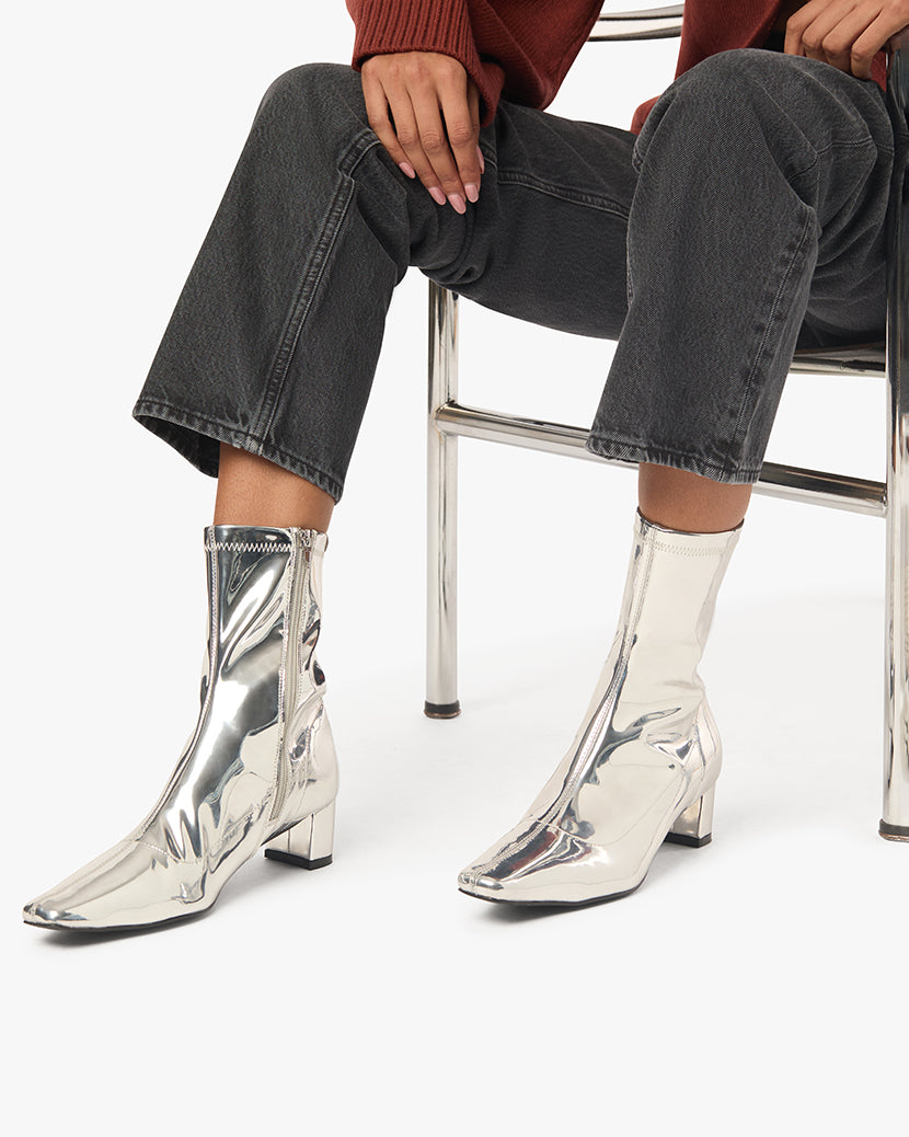 Glove Bootie | Silver
