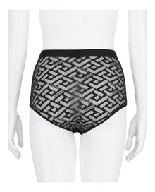 Versace | La Greca-Pattern Tulle Briefs