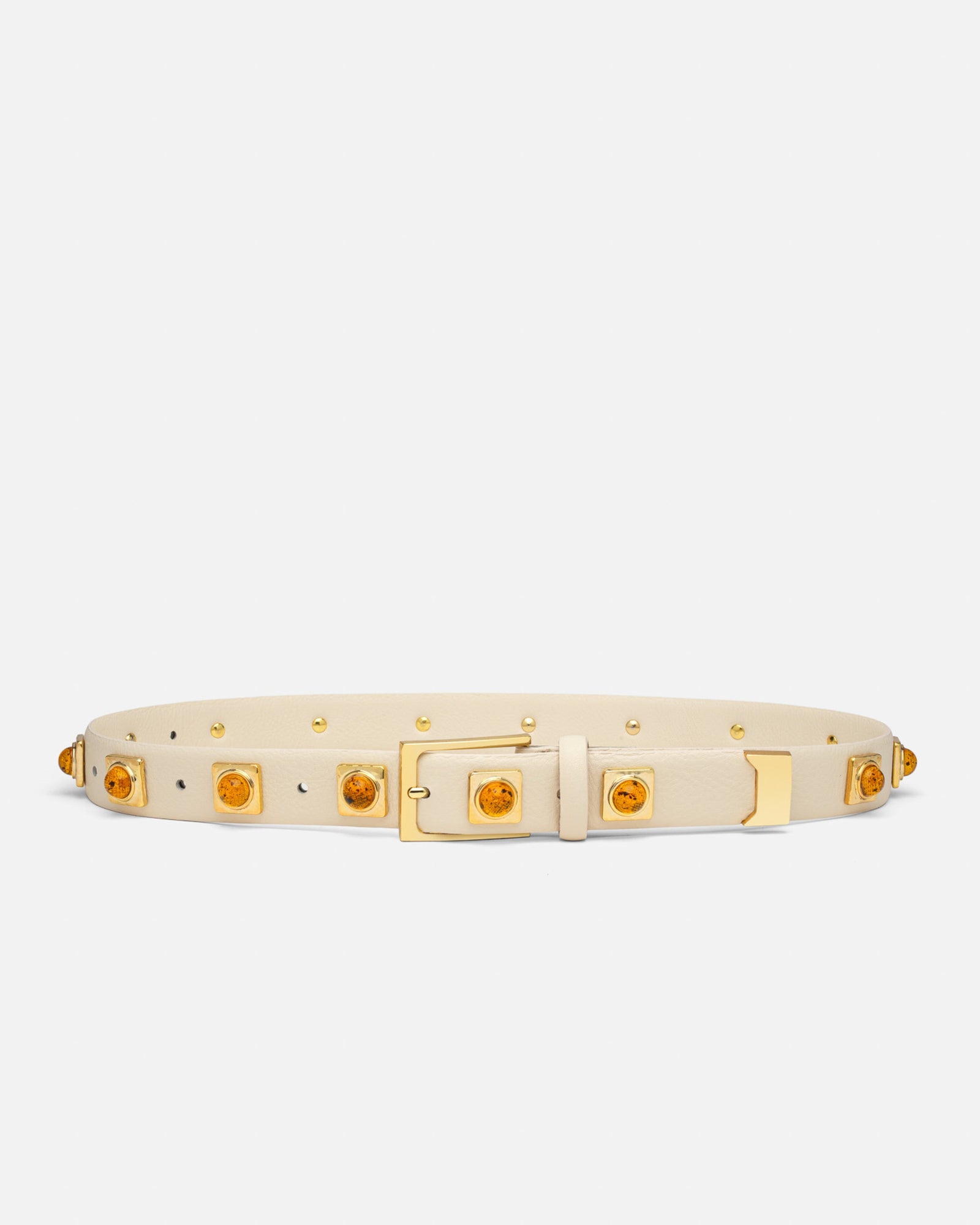 No. 2 Belt | Linen/Gold