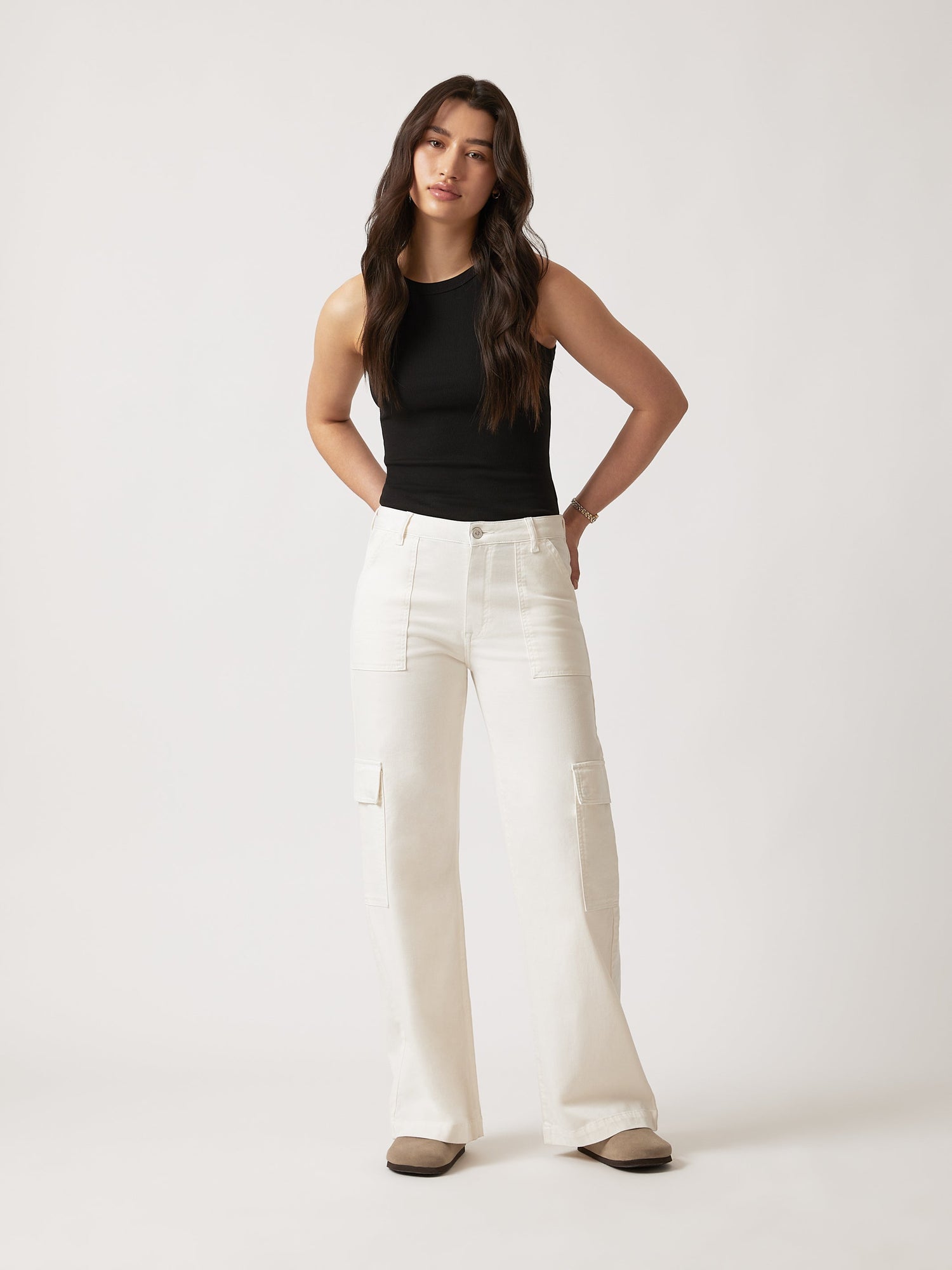 Womens | Cargo Pants | Antique White
