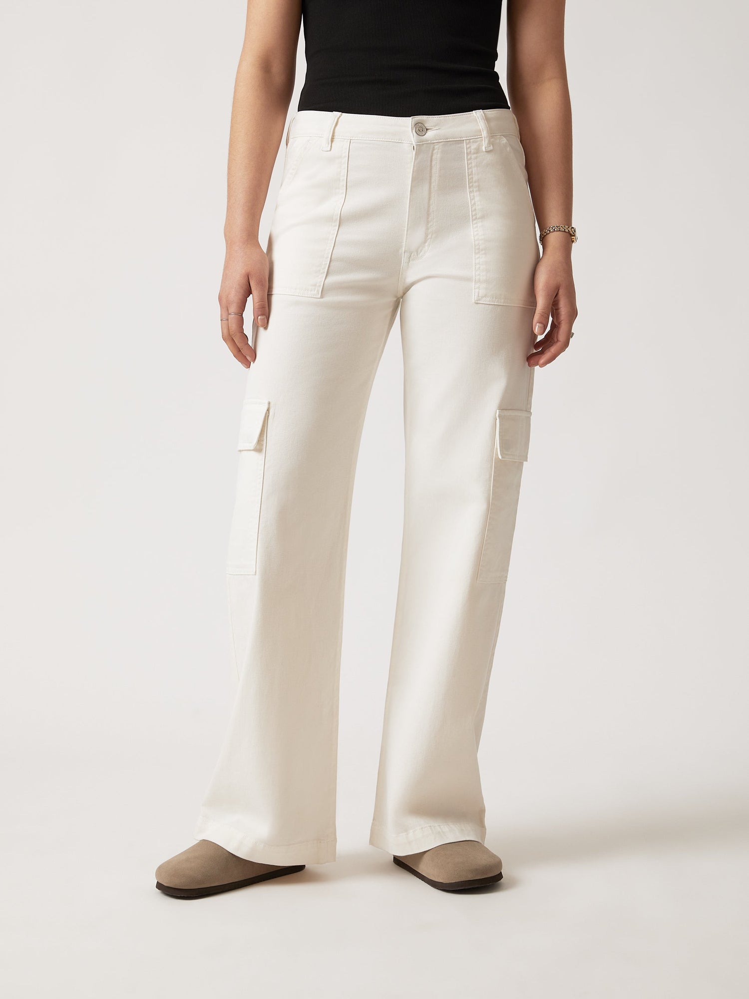 Womens | Cargo Pants | Antique White