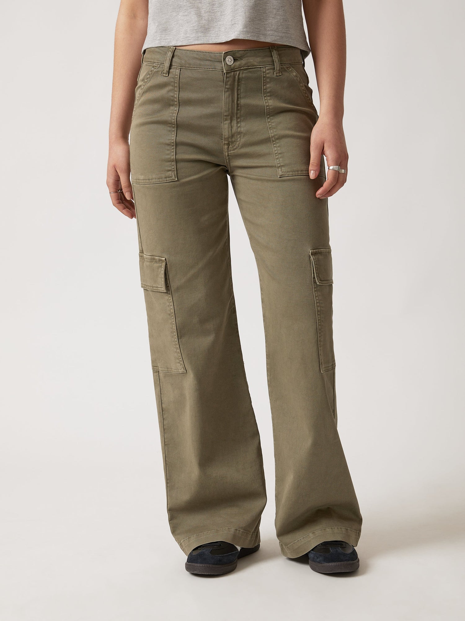 Womens | Cargo Pants | Deep Lichen Green