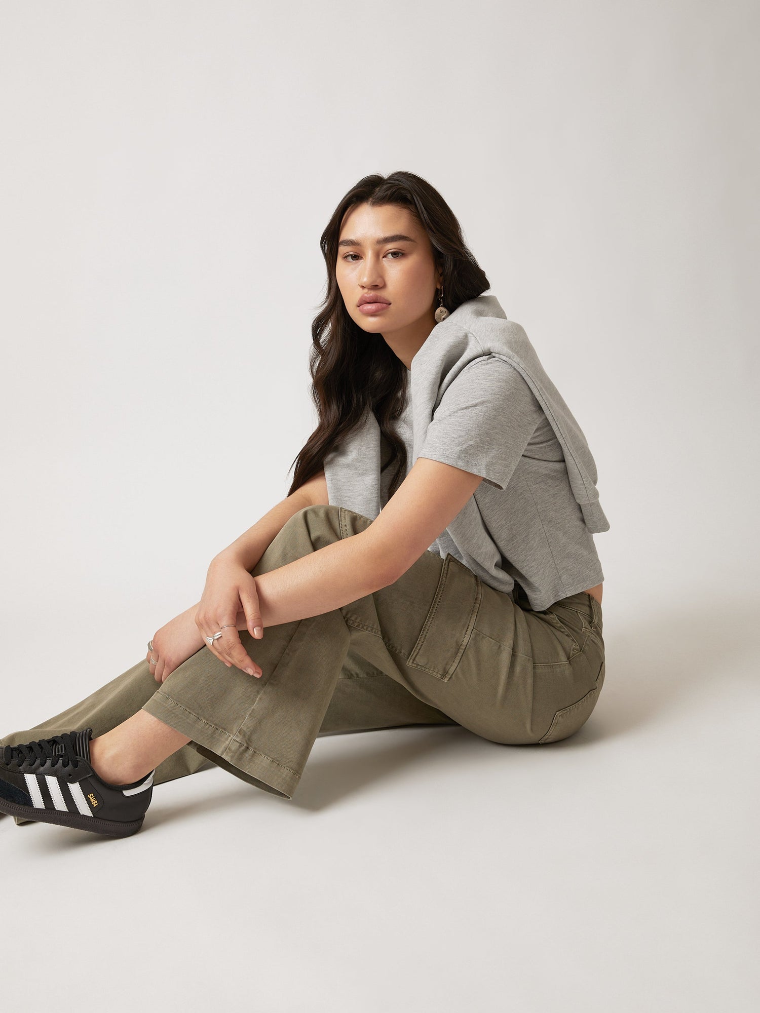 Womens | Cargo Pants | Deep Lichen Green