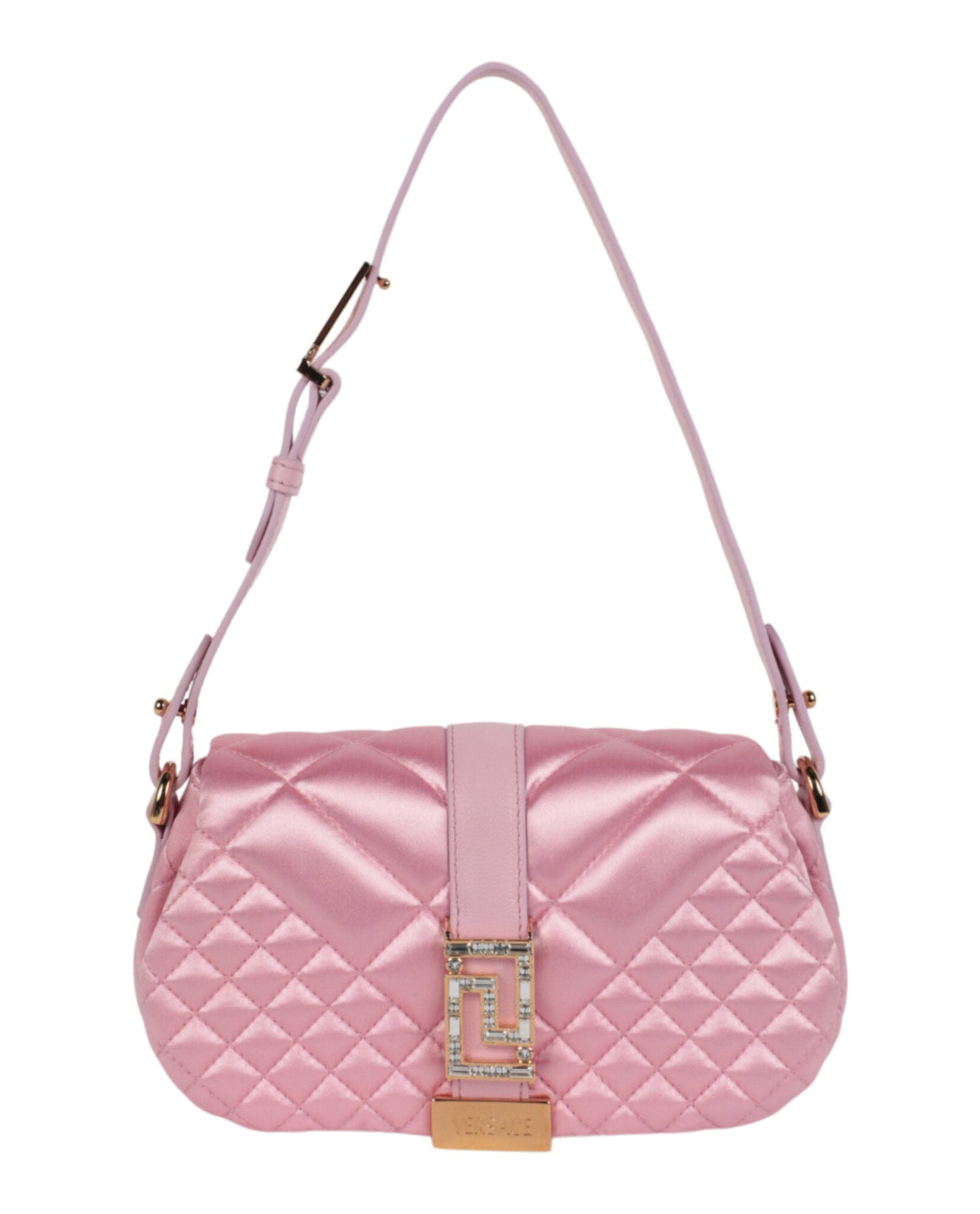 Versace | Greca Goddess Quilted Satin Shoulder Bag