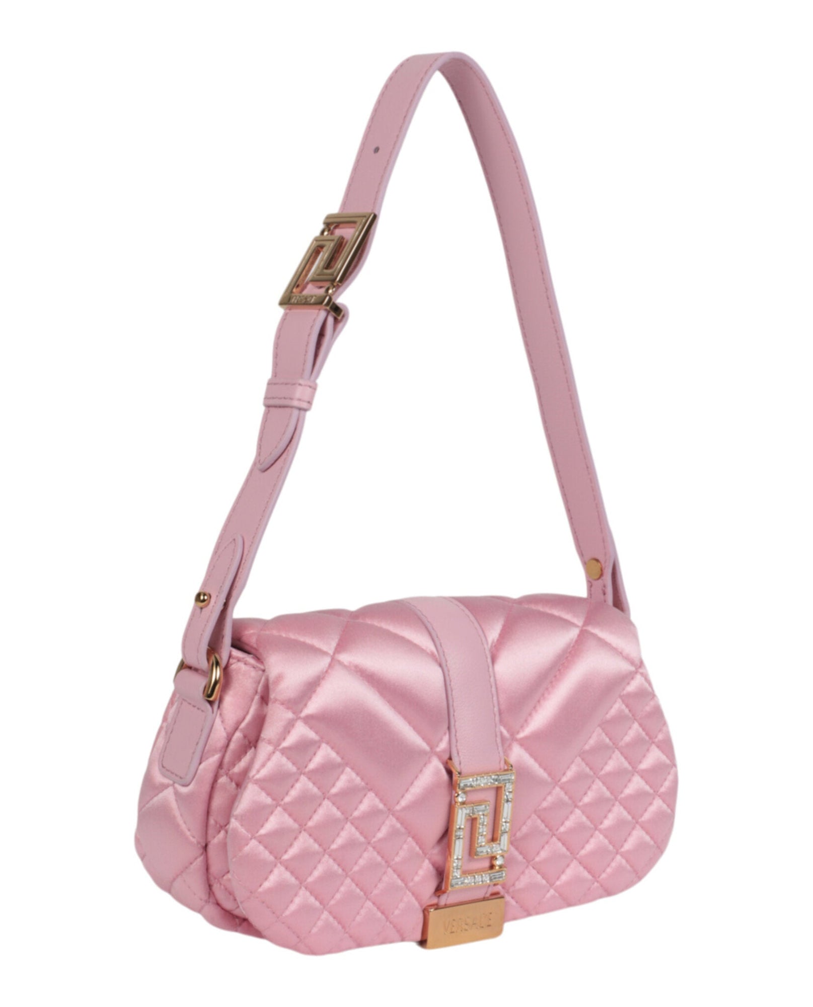 Versace | Greca Goddess Quilted Satin Shoulder Bag