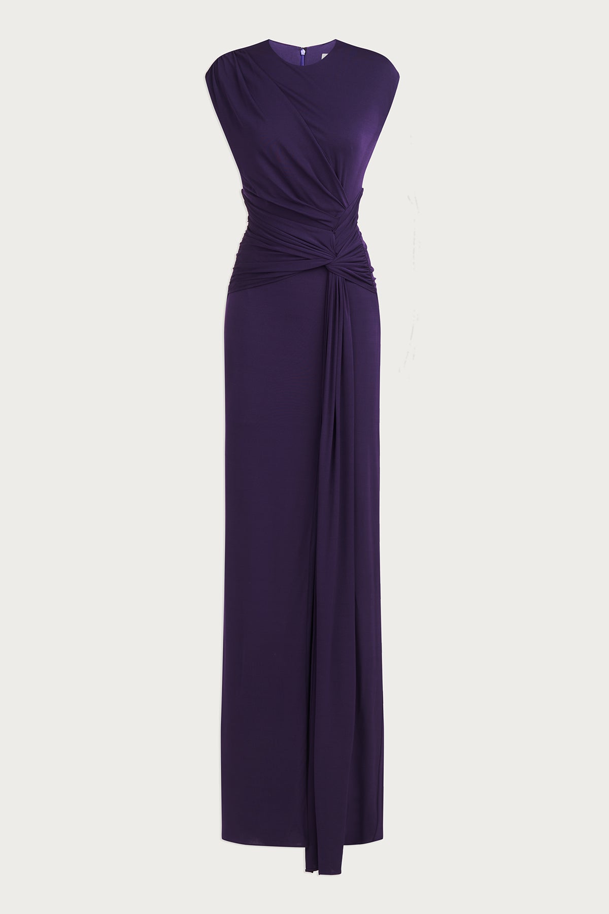 Halston | Giovanna Gown In Matte Jersey | Aubergine