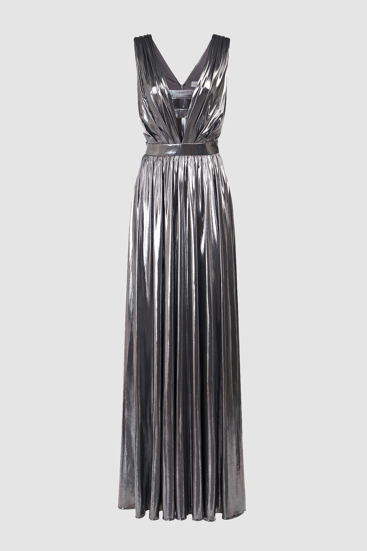 Halston | Titania Gown In Foil Jersey | Luster