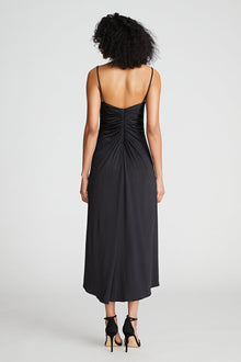 Halston | Nadine Dress In Sheer Jersey | Black