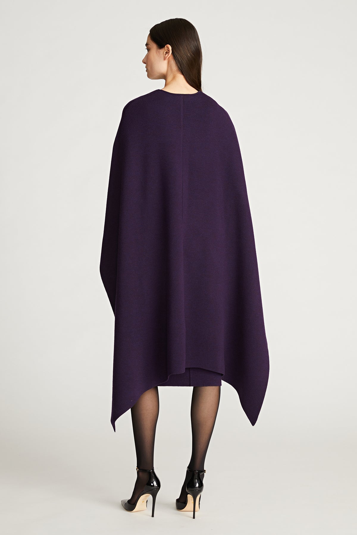 Halston | Amal Sweater Dress In Wool | Aubergine