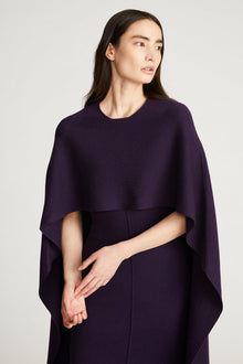 Halston | Amal Sweater Dress In Wool | Aubergine