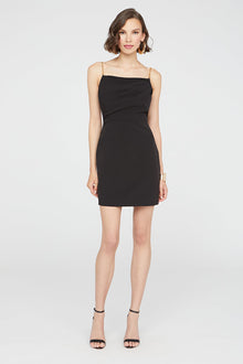 Halston | Lavinia Dress In Stretch Crepe | Black