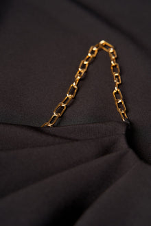 Halston | Lavinia Dress In Stretch Crepe | Black