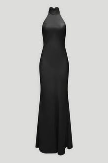 Halston | Speranza Gown In Satin | Black