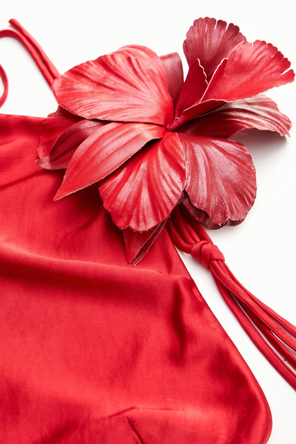 Halston | Joellen Dress In Crushed Satin | Pinotage