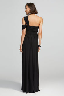 Halston | Adena Dress In Matte Jersey | Black