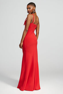 Halston | Sybil Gown In Crepe | Flame