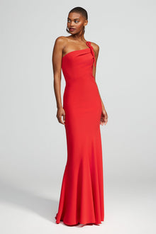 Halston | Sybil Gown In Crepe | Flame