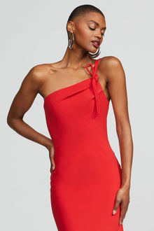 Halston | Sybil Gown In Crepe | Flame