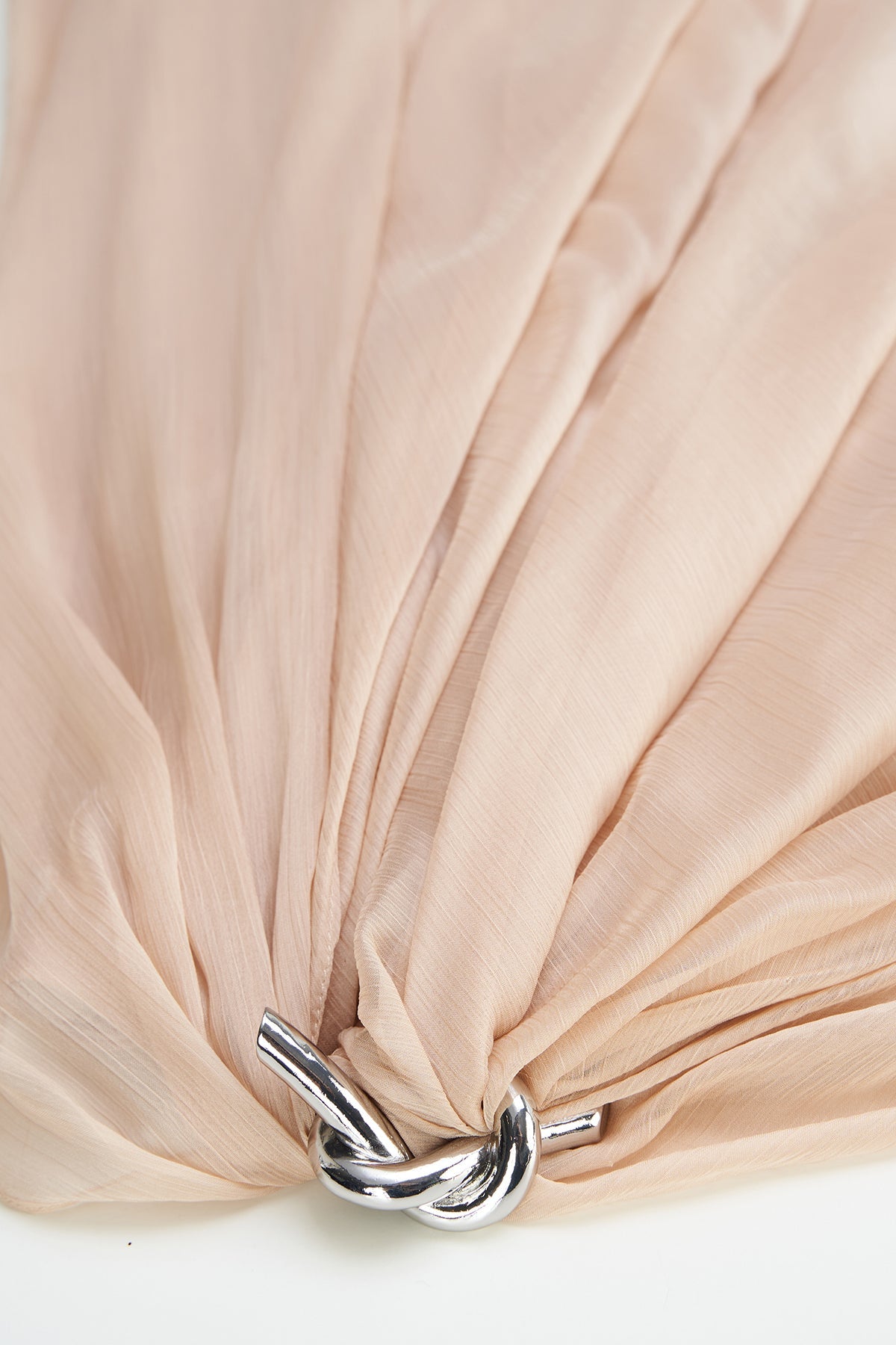 Halston | Oyster Chiffon Gown | Oyster