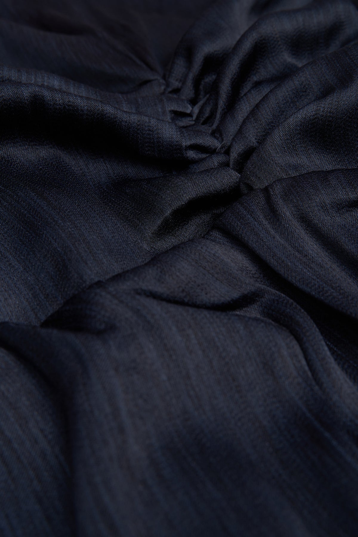 Halston | Slub Micro Satin Gown | Navy