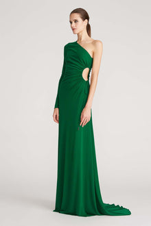Halston | Bay Matte Jersey Gown Jade | Jade