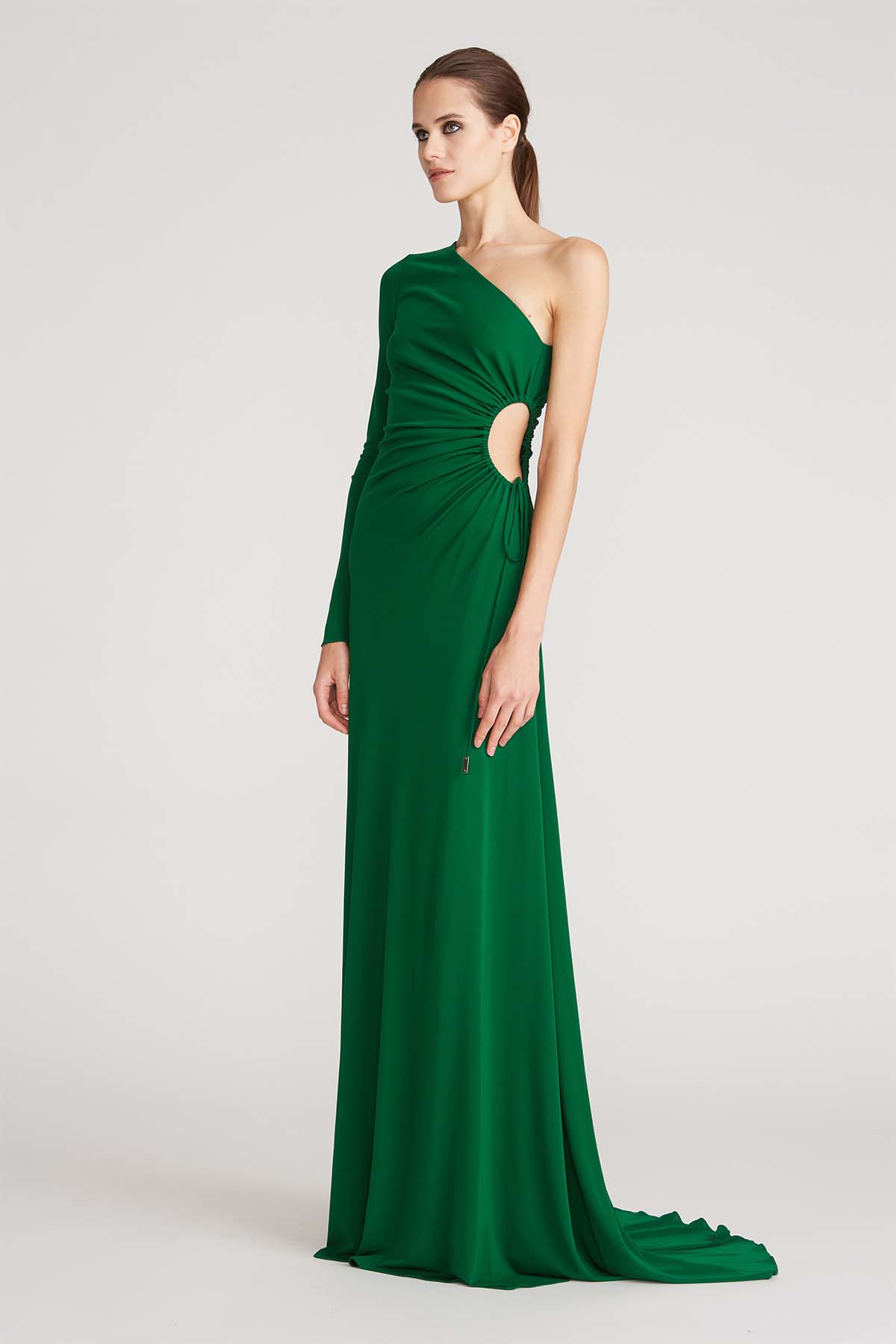 Halston | Bay Matte Jersey Gown Jade | Jade