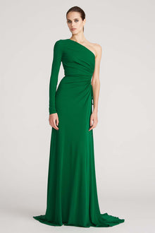 Halston | Bay Matte Jersey Gown Jade | Jade