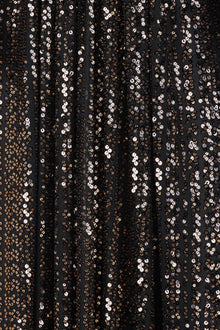 Halston | Madelyn Gown In Sequins | Black/ Gold