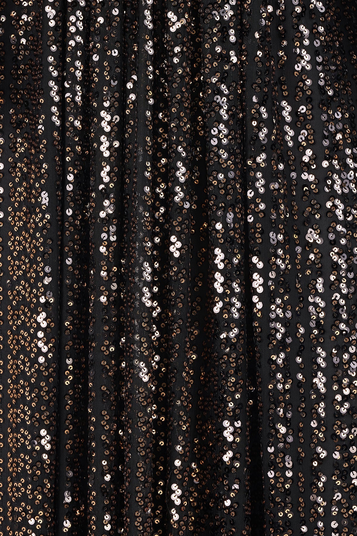 Halston | Madelyn Gown In Sequins | Black/ Gold