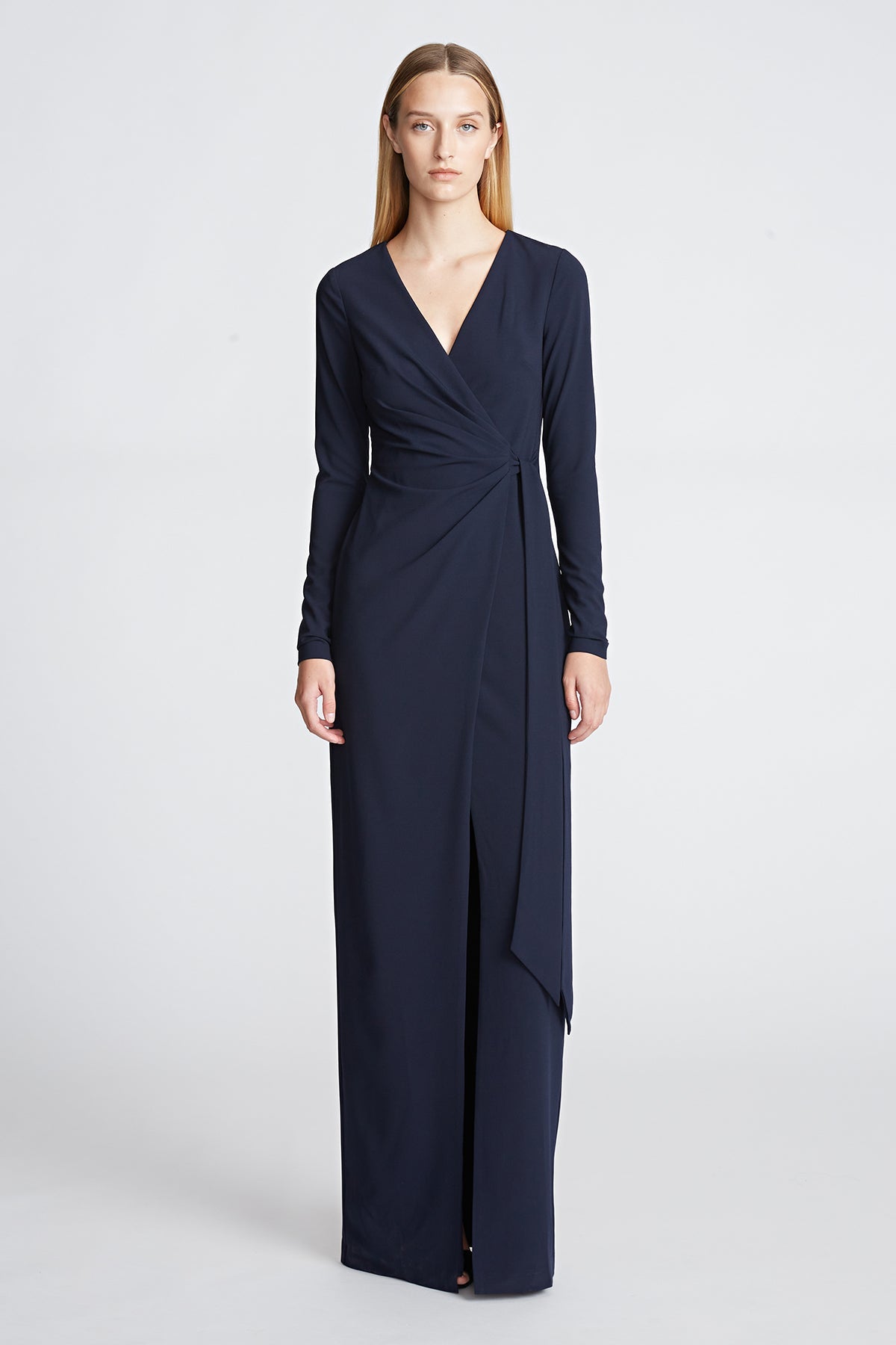 Halston | Jasmine Gown In Fluid Crepe | Midnight