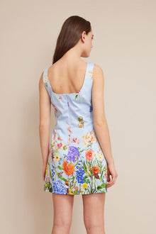 Sandra Dress | Bloom Border Serenity