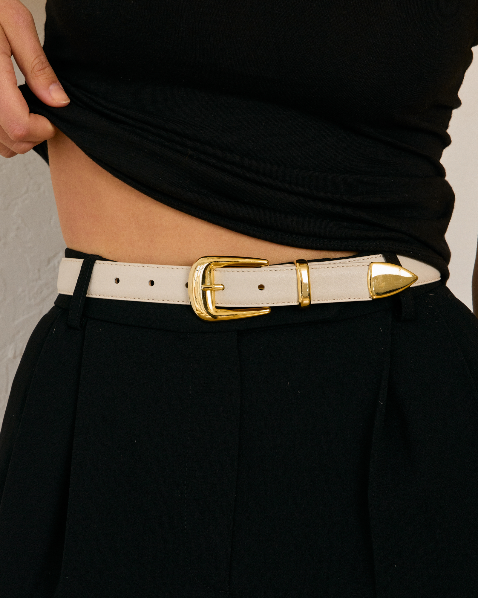 No. 16 Belt | Linen-Gold