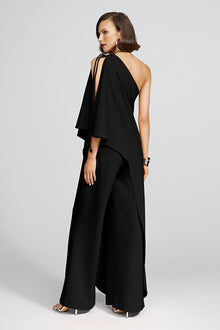 Halston | Ignacia Jumpsuit In Luxe Crepe | Black