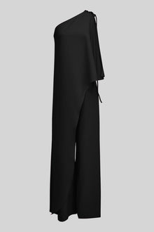 Halston | Ignacia Jumpsuit In Luxe Crepe | Black