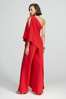 Halston | Ignacia Jumpsuit In Luxe Crepe | Flame