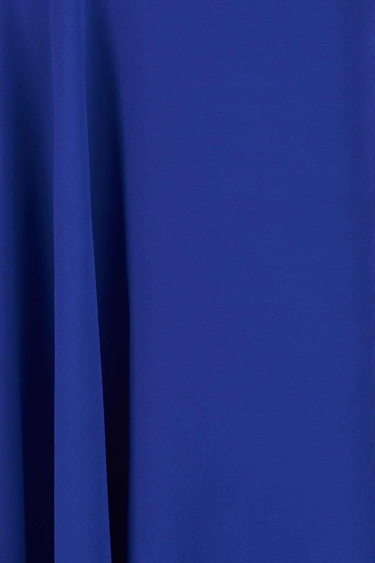Halston | Rayna Catsuit In Scuba/Chiffon | Lapis