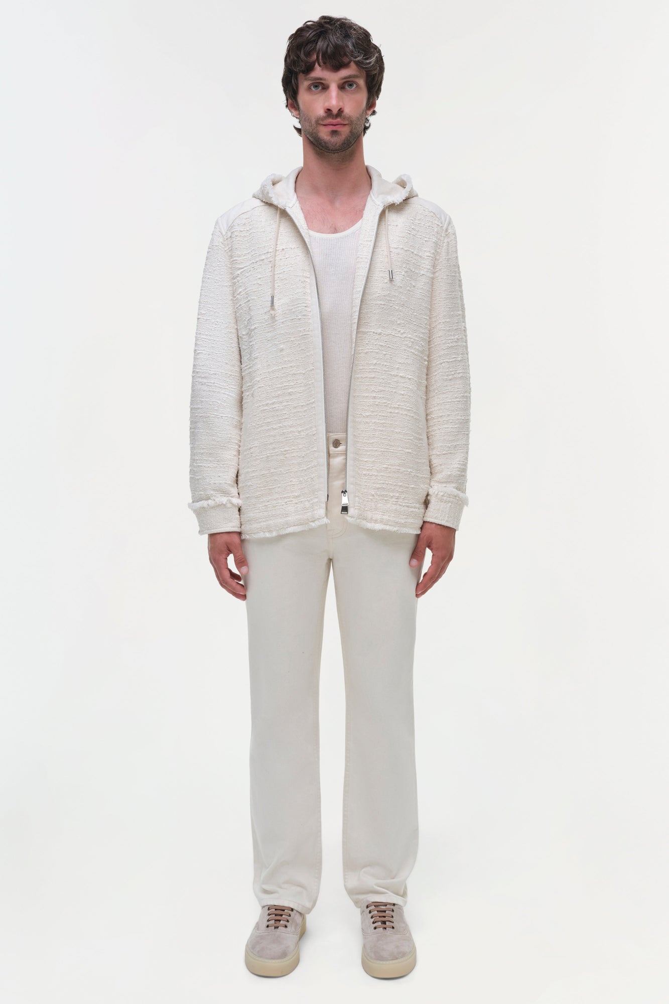 Mens | Ivan Denim Shirt Jacket | Cream