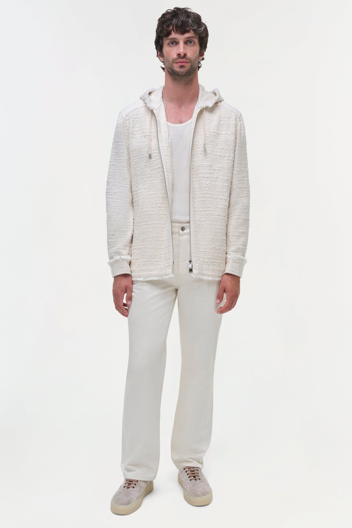 Mens | Ivan Denim Shirt Jacket | Cream