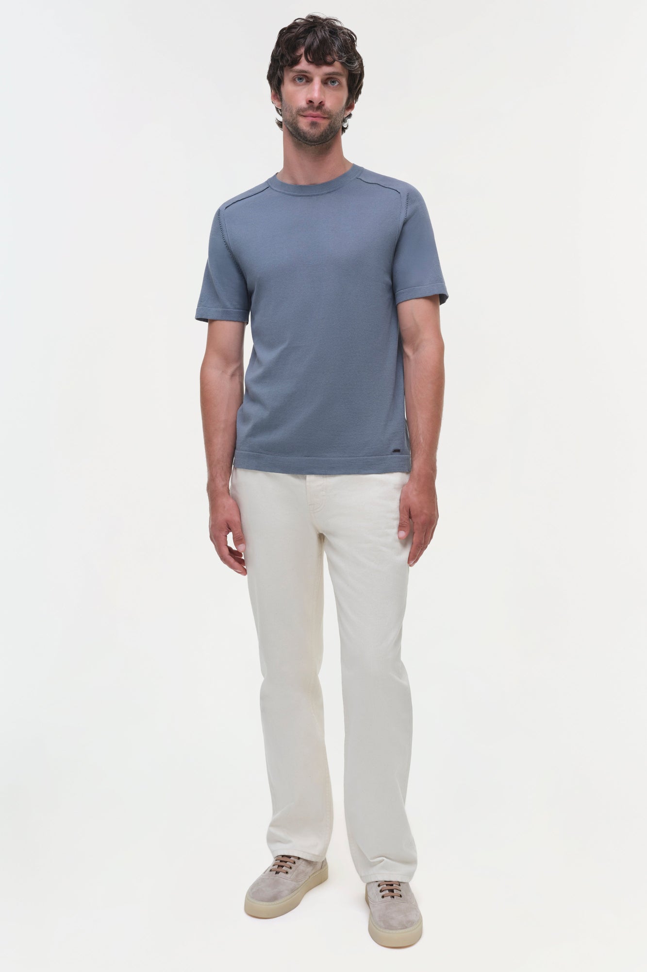 Mens | Kellyn Knit Crewneck | Steel