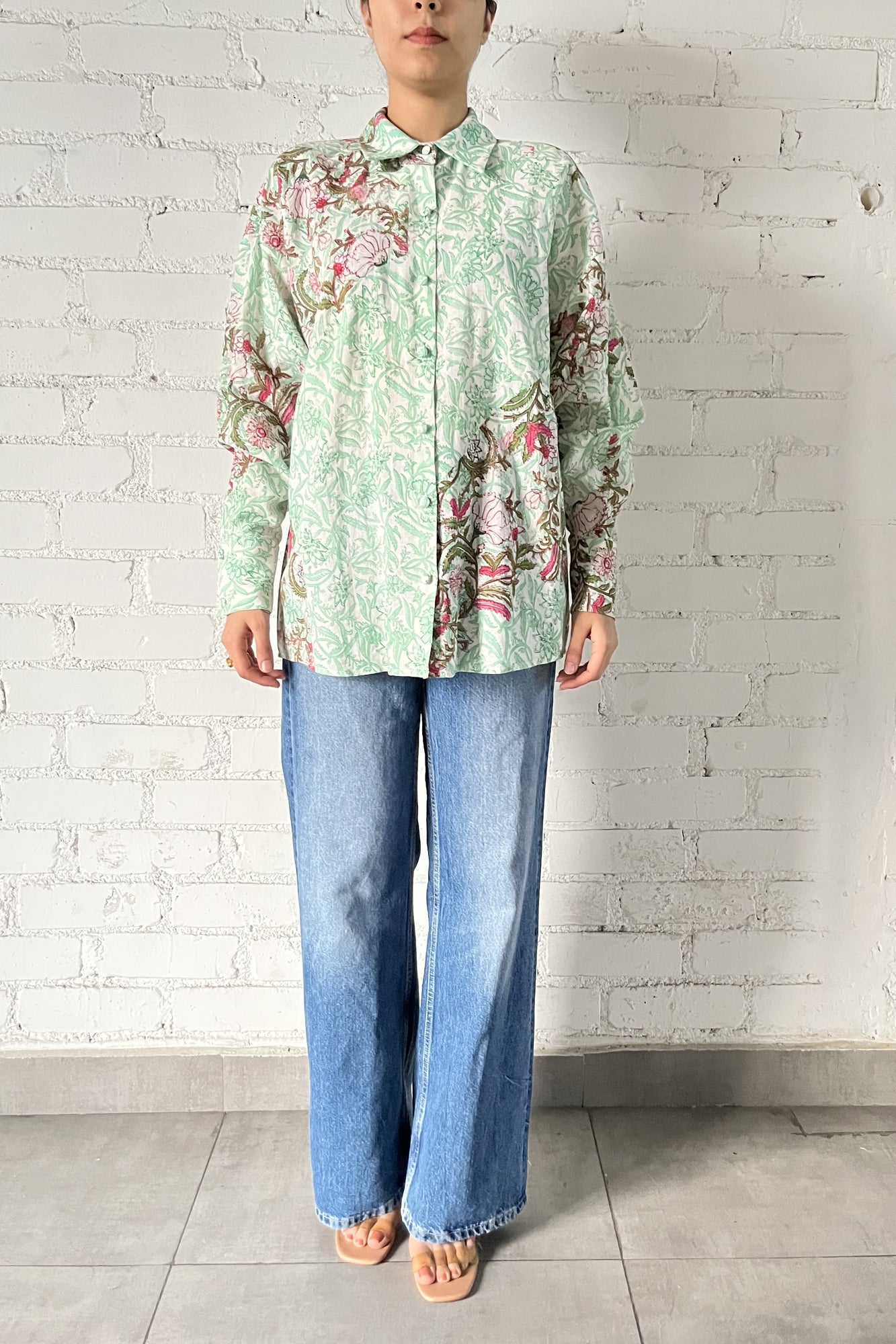 Hemant & Nandita | Sidra Full-Sleeve Shirt | Green