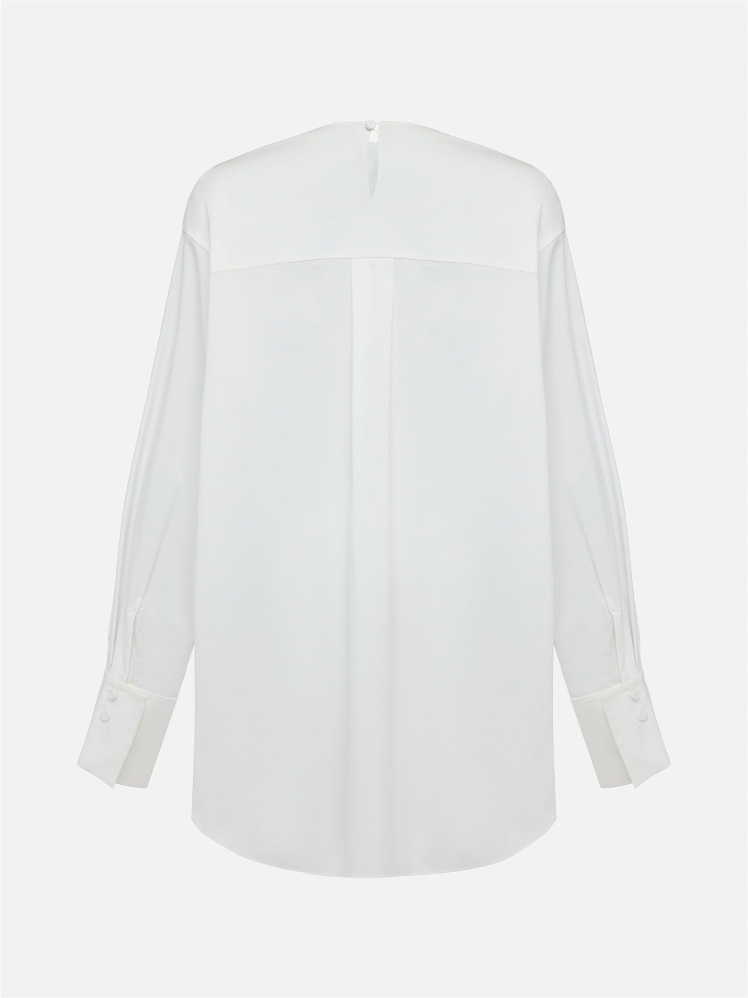 Loose Embroidered Shirt | White