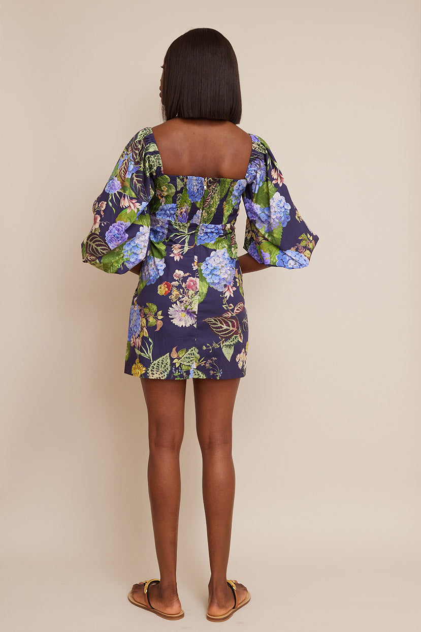 Montauk Dress | Avery Floral Evening Blue