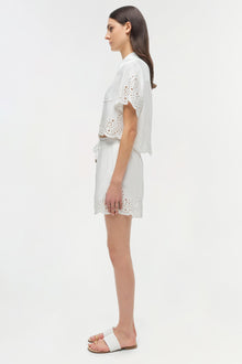 Womens | Amelie Embroidered Short | White