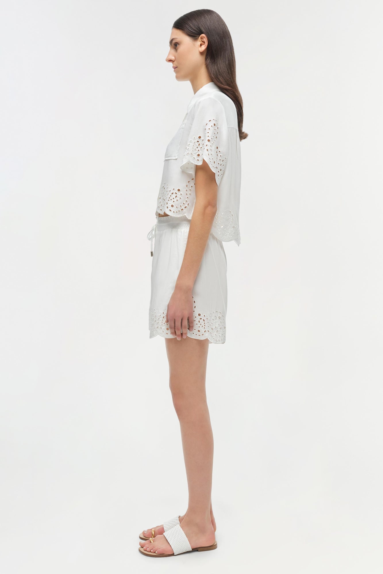 Womens | Amelie Embroidered Short | White