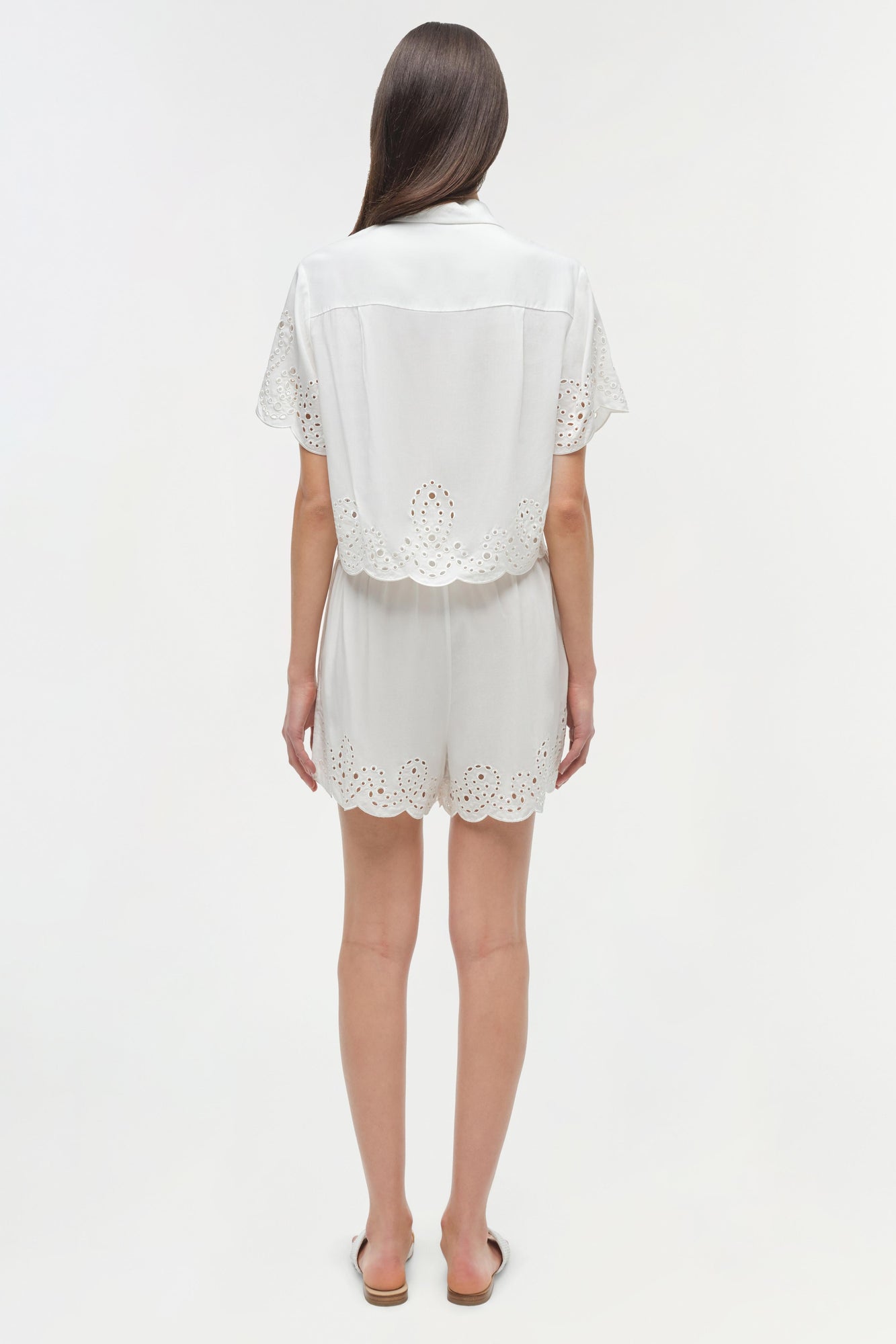 Womens | Amelie Embroidered Short | White
