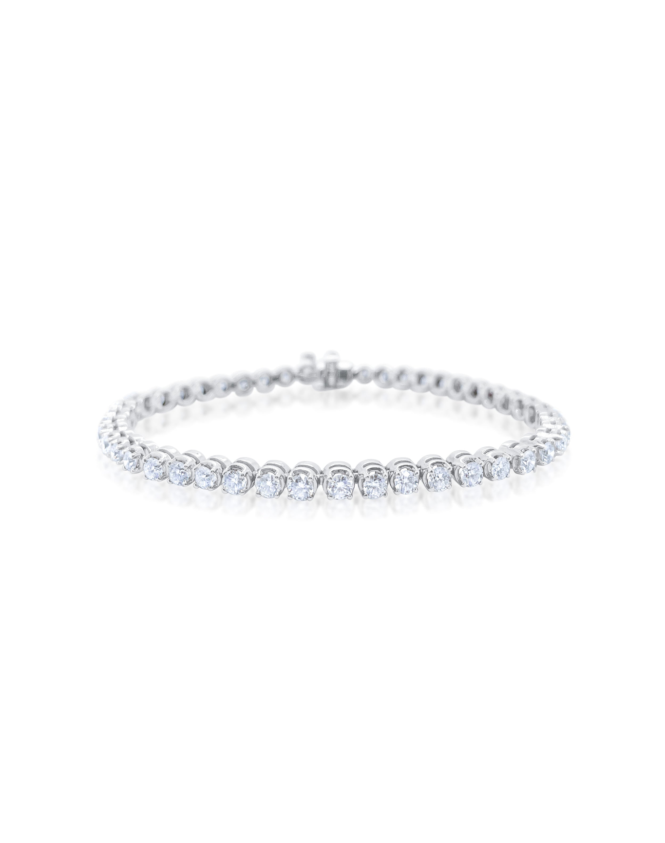10 Carat LAB Tennis Bracelet | 14kt Gold
